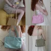 sac à main français de style ballet de marque, sac à main simple rétro en velours et satin de haute qualité pour dames, petit sac carré à bandoulière sous les bras