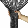 rideau perlé pour porte et fenêtre, 100x200cm, chaîne, été, mouche, insecte, écran, pompon, panneau, décoration d'intérieur