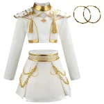 KPop Halloween chasseur de démons Cosplay Costume perruque uniforme idole scène Performance Rumi Mira Zoey Roleplay vêtements de fête