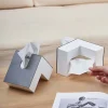 boîte à mouchoirs japonaise, porte papier élégant en forme de l, distributeur de papier minimaliste pour salon, étui à mouchoirs esthétique, décoration de maison