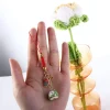 porte clés japonais maneki neko, lanières de décoration intérieure de voiture, chat sakura, cadeaux de charme pour filles kawaii
