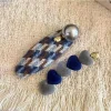 Épingles à cheveux à carreaux pour femmes et filles, 2 pièces, barrettes d'ornement de cheveux doux, pince à cheveux, accessoires de mode