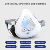 masque anti poussière avec filtre respirateur en coton demi masque masque anti poussière de bâtiment industriel masque anti poussière de sécurité anti smog