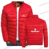 veste en coton légère, pliable et chaude pour hommes suzuki avec fermeture éclair complète, survêtement court épais.