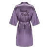 peignoir kimono en satin pour femmes, tenue de soirée, pour la mère de la mariée ou la demoiselle d'honneur