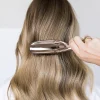 japonais premium masseur de tête brosse de cuir chevelu masseur de cheveux brosse de shampoing brosse démêlante en plastique humide peigne de nettoyage de cheveux or rose
