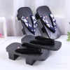 Sabots Geta traditionnels japonais en bois pour hommes et femmes, tongs Cosplay Demon Slayer, sandales d&rsquo;été pour l&rsquo;extérieur