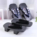 Sabots Geta traditionnels japonais en bois pour hommes et femmes, tongs Cosplay Demon Slayer, sandales d&rsquo;été pour l&rsquo;extérieur
