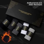 Chaussettes mi-mollet en graphène pour hommes, respirantes, Anti-odeur, absorbant la sueur, couleur Pure, coffret cadeau, automne hiver Chaussettes mi-mollet en graphène pour hommes, respirantes, Anti-odeur, absorbant la sueur, couleur Pure, coffret cadeau, automne hiver