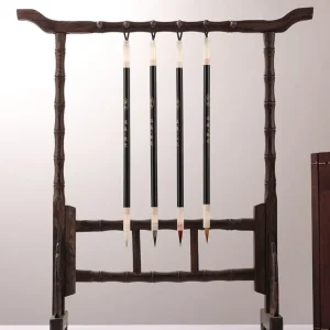 Pinceau de calligraphie traditionnelle chinoise, aquarelle à l&rsquo;huile, poils de loup, écritures, peinture à l&rsquo;huile sur bois, pinceau d&rsquo;art