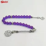 Tasbih – Bracelet en résine violette, accessoires à la mode turque, perles de prière à la main, cadeau Eid misbaha
