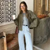 vestes automne femmes 2025 nouveaux vêtements d'extérieur chic élégant ample chaud femmes manteau rue jeunesse mode joker manteau veste