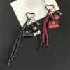 porte clés de voiture à nœud chinois, décoration de sac, accessoires à nœud tissé à la mode