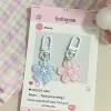 porte clés sakura coloré gelée mignon ; pendentif tendance pour sacs à dos ; offre de couple douce