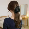 Élégant grand strass arc griffe de cheveux crabe perles épingles à cheveux femmes filles doux cheveux ornement pinces à cheveux mode cheveux accessoires