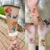 60 feuilles 500 + modèles tatouages temporaires de dessin animé pour filles garçons bras mains cou groovy mignon sirène licorne dinosaure papillon