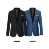 bleu hommes blazers travail bureau 2025 hommes tuxedos pour occasions formelles poches manteau blazers mâle personnalisé hommes d'affaires mince blazers