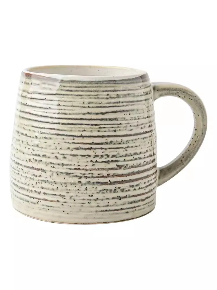 tasses japonaises à fil irrégulier, tasse à eau en céramique, grande capacité, tasses à café vintage tasses japonaises à fil irrégulier, tasse à eau en céramique, grande capacité, tasses à café vintage