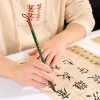 pinceau de calligraphie traditionnelle chinoise, aquarelle à l'huile, poils de loup, écritures, peinture à l'huile sur bois, pinceau d'artiste