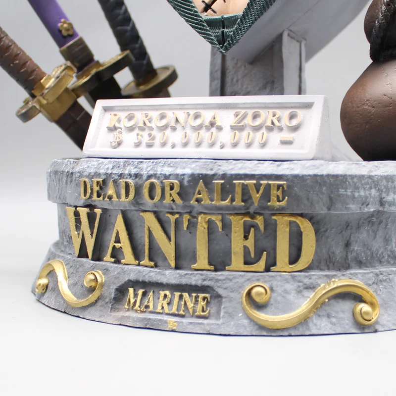 roronoa zoro anime bust action figure modèle, grande statue collection, décoration de bureau, ornement jouets, cadeaux garçons, 37.5cm, 1 pc roronoa zoro anime bust action figure modèle, grande statue collection, décoration de bureau, ornement jouets, cadeaux garçons, 37.5cm, 1 pc