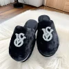 baotou laine coton pantoufles femmes automne et hiver nouvelles pantoufles chaudes ménage perle pantoufles à la mode femmes chaussures extérieures
