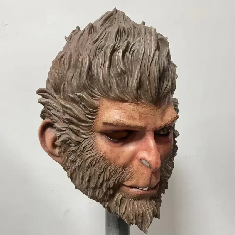 masque intégral en latex black myth wukong, sun wukong monkey, accessoire de cosplay, mascotte tim ade, halloween, fête de carnaval, personnalisé, adulte masque intégral en latex black myth wukong, sun wukong monkey, accessoire de cosplay, mascotte tim ade, halloween, fête de carnaval, personnalisé, adulte