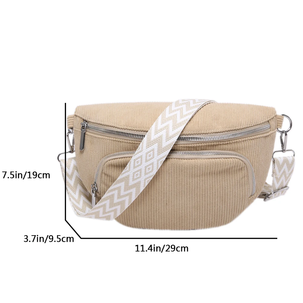 sacs de ceinture en velours côtelé pour femmes, sacs de taille, sac à main multi poches, sac de poitrine, sacs à bandoulière, mode décontractée, gels féminins sacs de ceinture en velours côtelé pour femmes, sacs de taille, sac à main multi poches, sac de poitrine, sacs à bandoulière, mode décontractée, gels féminins