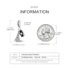 breloques pandora 925 original sakura fleurs pendentif perles convient bracelet collier pour femmes charme argent 925 luxe bijoux à bricoler soi même beau cadeau