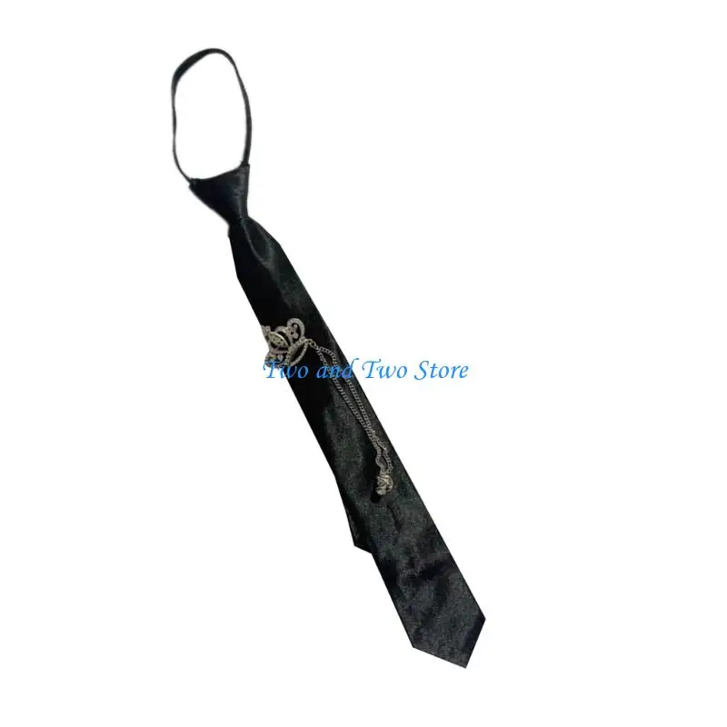 hx6f uniform black liens pour senior high school uniforme pré attaché à chaîne métallique hx6f uniform black liens pour senior high school uniforme pré attaché à chaîne métallique