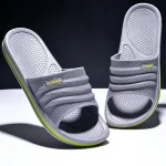 Nouvelles pantoufles antidérapantes à semelle souple pour hommes femmes Couples chaussures de maison confortables intérieur extérieur maison salle de bain sandales de plage Nouvelles pantoufles antidérapantes à semelle souple pour hommes femmes Couples chaussures de maison confortables intérieur extérieur maison salle de bain sandales de plage