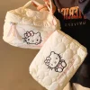 dessin animé sanrio hello kitty trousse de maquillage kawaii femmes portable grande capacité trousse de rangement de toilette portable voyage portable