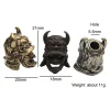 nez d'aigle japonais samouraï casque couteau en laiton perle en laiton tissé paracorde lanière pendentif extérieur edc parapluie corde bricolage accessoire