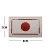 emblème tactique national brodé drapeau du japon, patch réfléchissant ir, masque à gaz poison prajna japonais, crâne, sac à dos avec appliques