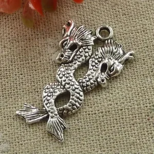 90 pièces tibétain argent Dragon breloques pendentifs 36x22MM C3381 bijoux à bricoler soi-même trouver artisanat 90 pièces tibétain argent Dragon breloques pendentifs 36x22MM C3381 bijoux à bricoler soi-même trouver artisanat