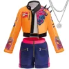k pop halloween hunter costume rumi cosplay costume fille groupe étoile scène performance tenues à la mode paillettes filles ensemble