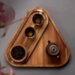 Plateau de vaisselle en bois japonais, plateau de collation de vin de fruits, ménage créatif