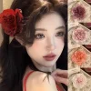 [YOUR] pince à cheveux pivoine rétro français fleurs romantiques pince latérale pince à bec de canard épingle à cheveux femme chapeaux Barrette coiffure de mariée