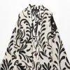 nouveaux vêtements d'extérieur de style kimono imprimés à la mode pour femmes d'automne et pantalons taille haute