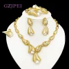 GZJPEI 4 pièces ensemble de bijoux en perles d’eau douce Unique italie 18K plaqué or goutte d’eau bijoux pour les femmes cadeau de mariage 2025 nouveau GZJPEI 4 pièces ensemble de bijoux en perles d’eau douce Unique italie 18K plaqué or goutte d’eau bijoux pour les femmes cadeau de mariage 2025 nouveau