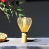 fouet matcha en bambou utile, service à thé japonais multifonctionnel, fouet en poudre de thé vert matcha, brosse en bambou réutilisable pour les amateurs de thé