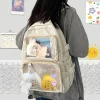 japonais kawaii itabag femmes nouveau 2024 sac à dos transparent femmes grande capacité ita sac à dos sacs d'école pour étudiant jk