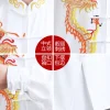 uniforme de chapelle tai brodé tête de dragon, tenue d'entraînement de la chapelle ba duan jin tai pour femmes et hommes et costume de performance de kung fu
