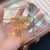 pinces à cheveux vintage à pampilles à fleurs pour femmes, épingles à cheveux en métal, épingles à cheveux pour mariées, bijoux de mariage, accessoires pour cheveux