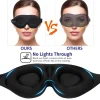 masque pour les yeux pour dormir, coupe profilée 3d, bandeau pour les yeux, moulé concave, nuit, lumière extérieure, femmes et hommes