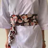ceinture de style japonais sushi chinois restaurant serveur chef ceinture de taille rétro kimono corset taille obi robe ceinture sangles hanfu ceinture