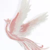 grands patchs phénix brodés pour la couture, tissu appliqué thermocollant, oiseau seculaire, anivia, délicat, renaissance phenix nirvana, 1 paire