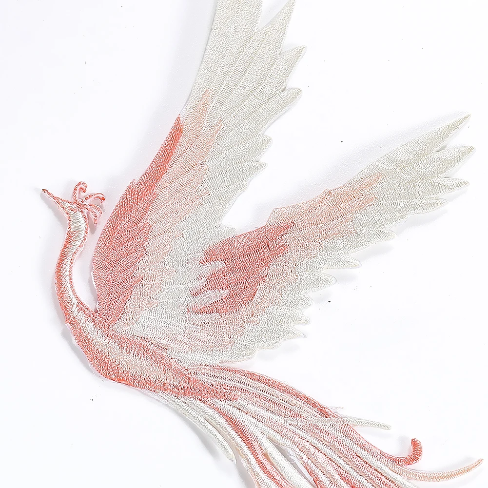 grands patchs phénix brodés pour la couture, tissu appliqué thermocollant, oiseau seculaire, anivia, délicat, renaissance phenix nirvana, 1 paire grands patchs phénix brodés pour la couture, tissu appliqué thermocollant, oiseau seculaire, anivia, délicat, renaissance phenix nirvana, 1 paire