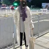 manteau coréen en coton pour femme, veste d'hiver longue et décontractée, style pain, vêtements d'extérieur, longueur aux genoux, pardessus coupe ample et confortable