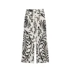 nouveaux vêtements d'extérieur de style kimono imprimés à la mode pour femmes d'automne et pantalons taille haute