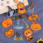 Autocollants Brodés en Forme de Citrouille pour Halloween, Accessoires pour Vêtements, Chaussures, Chapeaux, Sacs à Dos, 152 Pièces